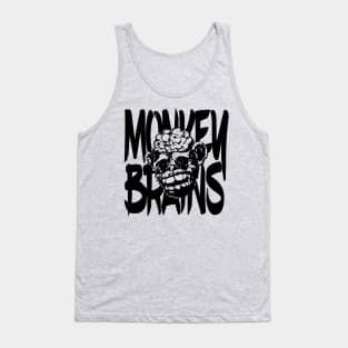 Monkey brains Black Mono Tank Top